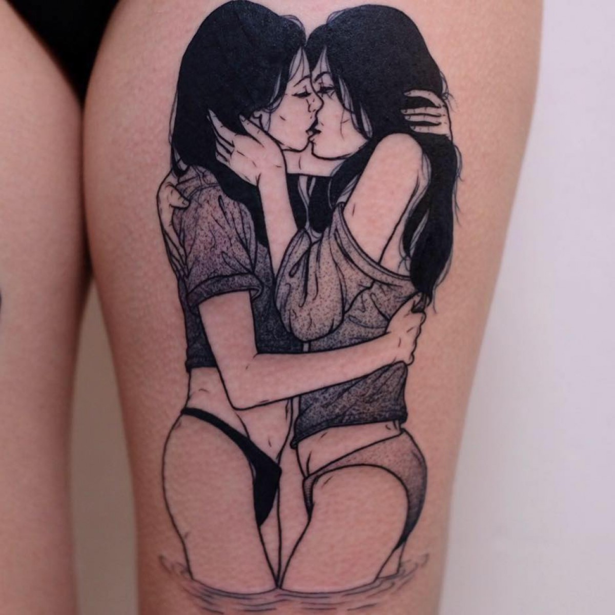 Tattoo lesbian strap best adult free compilations