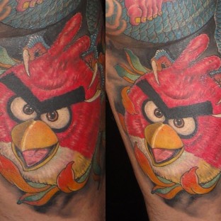 ANGRY BIRD Characters RED Bomb Terrence Cartoon Temporary Tattoo 066   eBay