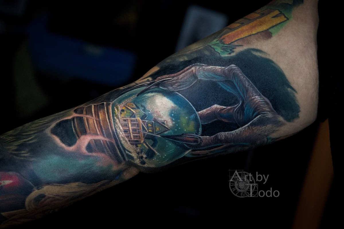 Skeleton Welder New School tattoo Sleeve - Best Tattoo Ideas Gallery